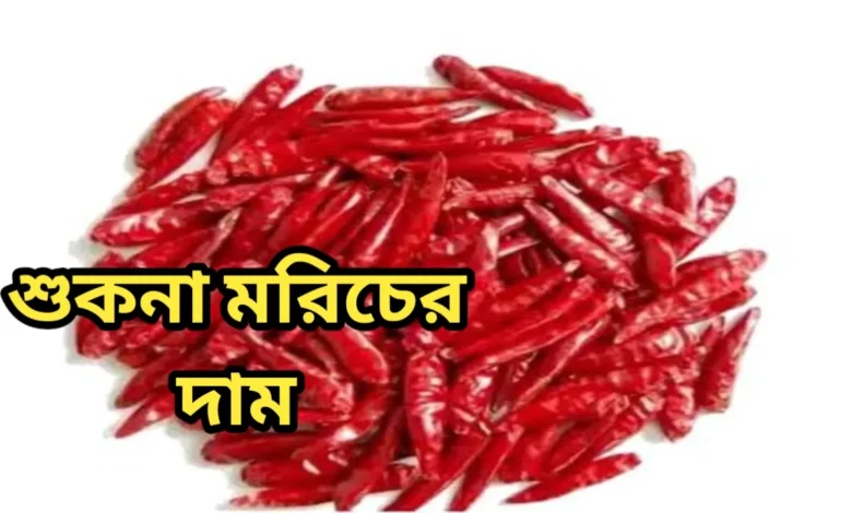 শুকনা মরিচের দাম