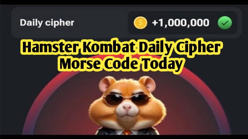 Hamster Kombat Daily Cipher Morse Code Today